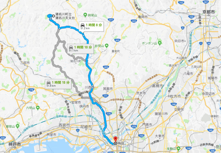 関西の猪名川天文台