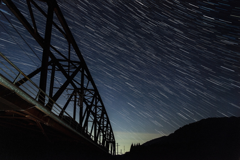 日吉ダムで天体観測