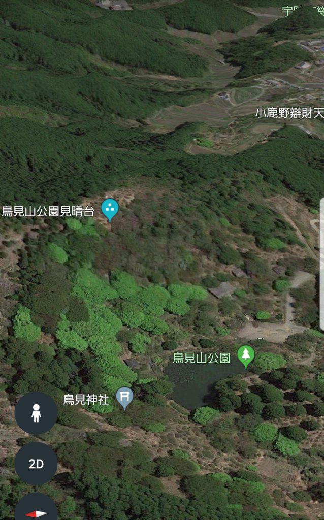 鳥見山公園展望台の場所