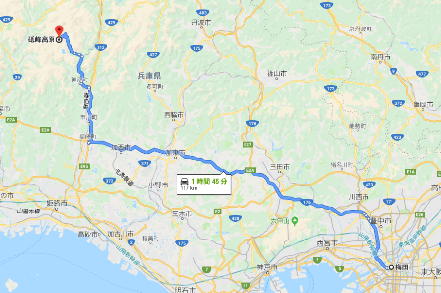 砥峰高原マップ