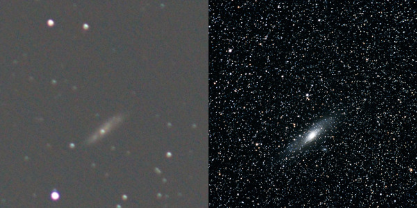 アンドロメダ銀河の目視